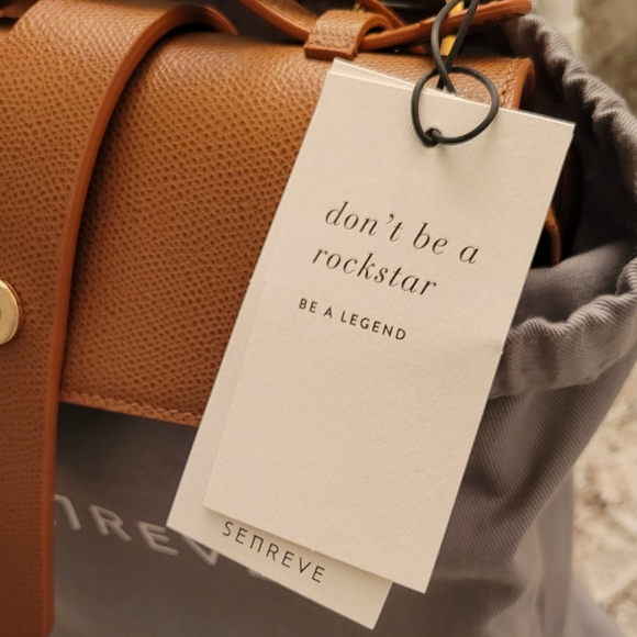 NWT Senreve Alunna convertible bag in Chestnut pebbled leather - Picture 4 of 13